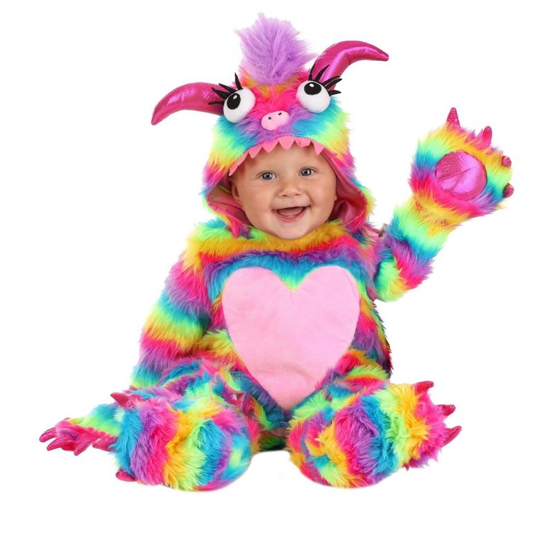HalloweenCostumes.com Rainbow Infant Monster Costume, 1 of 4