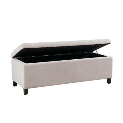 NicBex 19.25 Inch Storage Ottoman Bench with Tufted Top Soft Close Lid for Bedroom,Entryway and Living Room