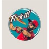 Frisbee Disc "Flick It!" Adult Long Sleeve Hoodie - 2 of 2