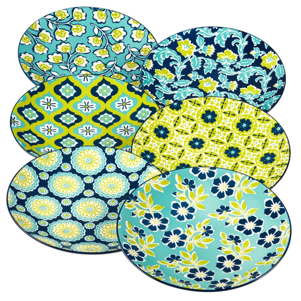 Photos - Other kitchen utensils Certified International Set of 6 8.5" Tapestry Salad Plates 