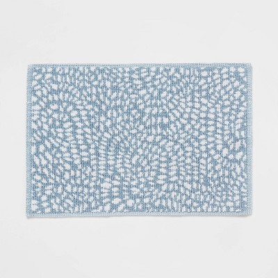 30x20 Petal Bath Mat White - Moda at Home