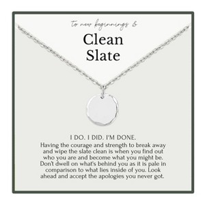 HOPE LOVE SHINE Divorce Gift Necklace – Clean Slate & New Beginnings Jewelry for Women - 1 of 4
