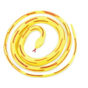 Collectible Wildlife Gifts | Snake, Corn Snake, Coiled, Yellow and Brown, Rubber Reptile, Realistic Hand Painted,  Model, Gift,   40"  F3579 B355 - 1 of 4