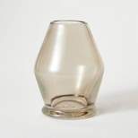 Pedestal Smoky Glass Vase - Threshold™ designed with Studio McGee