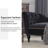 MYINDA 58''Velvet Chaise Lounge,Button Tufted Right Arm Facing Lounge Chair with Nailhead Trim & Solid Wood Legs for Living Room - 4 of 4