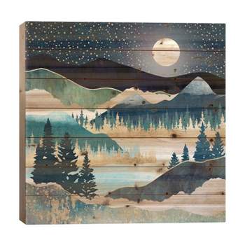 26" x 26" Star Lake Wood Print by SpaceFrog Designs - iCanvas