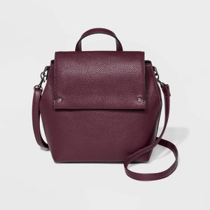 Flap Mini Convertible Backpack - A New Day Burgundy, Women