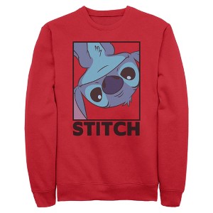 Mens Lilo & Stitch Peekaboo Stitch Portrait Sweatshirt - 1 of 4