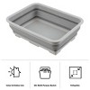 Leisure Sports Collapsible Multiuse Portable Wash Bin - 10L, Gray - 3 of 4