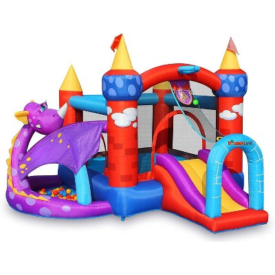 Bounceland Dragon Castle Bounce House with Ball Pit