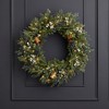 Christmas Mixed Mica Foliage with Blueberries and Harmony Bells 30in Wreath Pre-Lit with 35 LED Fairy Lights B/O - 2 of 4