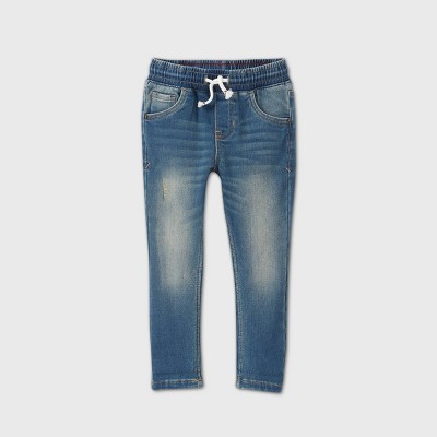 Baby Boys' Skinny Fit Jeans - Cat & Jack™ Medium Blue Wash 18M