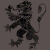 Men's Design By Humans Black Lion Rampant By Snazzygaz T-Shirt - 2 of 4