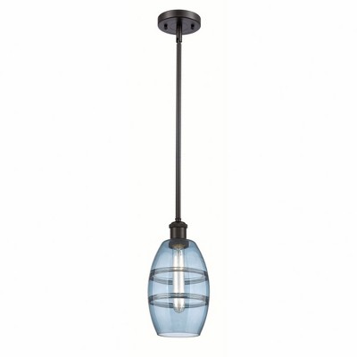 Vaz - 1 Light Stem Hung Mini Pendant In Industrial Style-8.13 Inches Tall and 5.88 Inches Wide