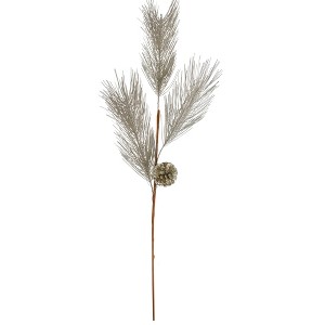 Northlight Pine Needles with Pinecones Artificial Christmas Spray - 29" - Gold - 1 of 3