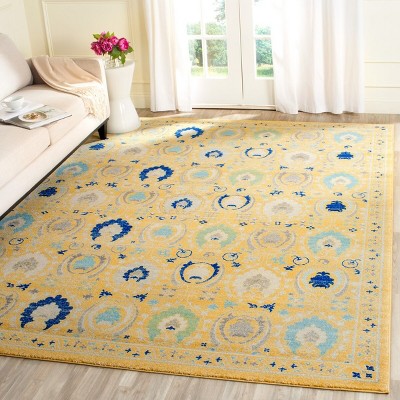Evoke Gold and Ivory High Pile Area Rug