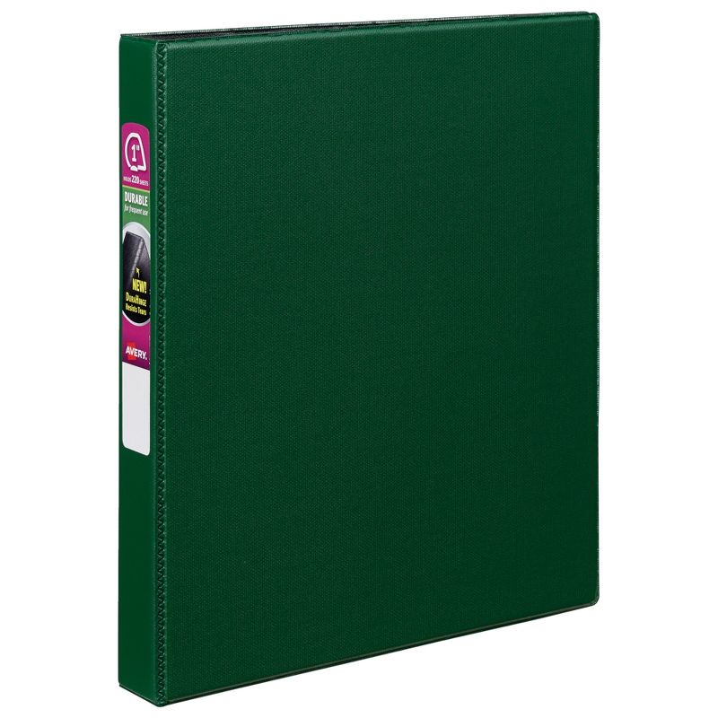 Avery Durable Binder, 1 Inch Slant Ring, Green, 1 of 3