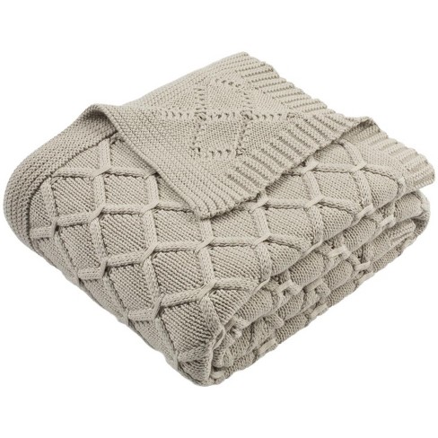 Petal Knit Throw Blanket - Palewisper - 50