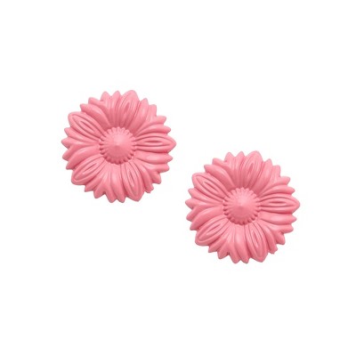 SOHI Women's Pink Sunflower Stud Earrings
