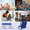 Unique Bargains Nylon Adjustable Shoulder Strap Mesh Water Bottle Holder 2 Pcs - 4 of 4