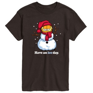 Men's - Garfield - Have An Ice Day Christmas Short Sleeve Graphic T-Shirt - 1 of 3