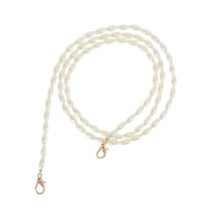 Unique Bargains 1 Pc Faux Pearl Handbag Strap White - 1 of 4