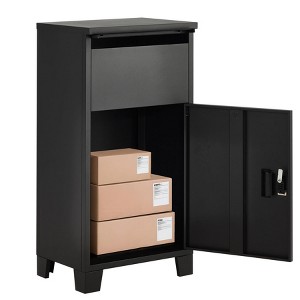 Package Delivery Boxes for Outside, Extra Large Parcel Drop Boxes with Lock, Anti-Theft Galvanized Steel, Weather Resistant Mailbox - 1 of 4