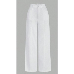 TIME HOLLOW Solid Color Casual Long Pants - 1 of 3