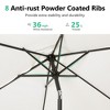 7.5FT Patio Umbrella Outdoor Table Market Umbrella with Push Button Tilt & Crank - Beige - 2 of 4