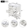 VYNXARIA 24" Bathroom Vanity with Top Sink, Modern Bathroom Storage Cabinet with 2 Drawers, Single Sink Bathroom Vanity£¬White - 4 of 4