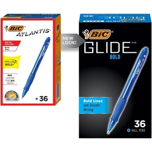 BIC Velocity Retractable Ball Pen Blue Ink 1.6 mm 36/Pack VLGB361BE - 1 of 4