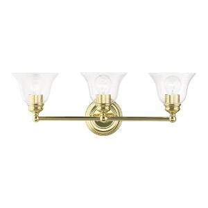 Livex Lighting Moreland 3 - Light Vanity in  Polished Brass - 1 of 4