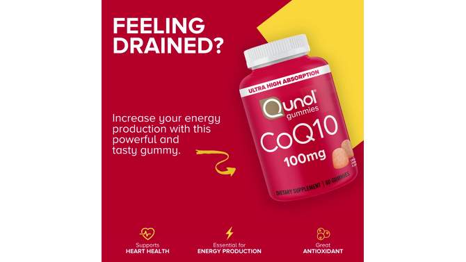 Qunol CoQ10 100mg Vitamin Vegan Gummies - 60ct, 2 of 5, play video