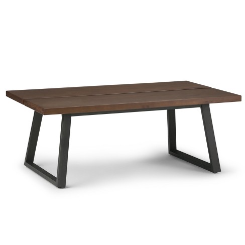 48" Tyson Solid Wood Coffee Table Light Walnut Brown ...