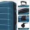 ChicFurnit Luggage 28" Hardside Large Checked Luggage, Hardshell Suitcase ABS Suitcase with Double Spinner Wheels, TSA Lock, Blue, 20.1"*12.4"*29.9" - 4 of 4