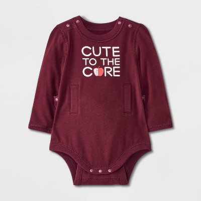 Image of Baby Adaptive Graphic Bodysuit - Cat & Jack™ Red 0-3M