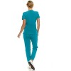 Saint Scrubs Womens 9-Pocket Medical Uniform Set- V-Neck Stretch Top with Seven Pocket Jogger Scrub Pant - 2 of 4