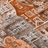 Orange Copper And Salmon Village Houses Washable Indoor Outdoor Area Rug - 4 of 4