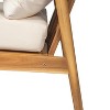 Sapphtopaz Outdoor Dining Chairs Modern Outdoor Patio Chairs with Wood Frame, Cushions for Garden, Balcony - 2 of 4