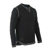 Men's 's Crewneck Raw Cut Edge Vintage Tee - ZIMEGO - 2 of 3