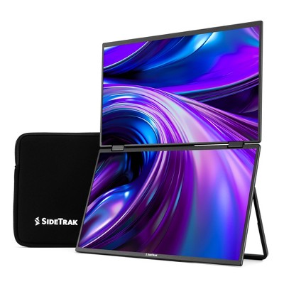 SideTrak Solo Book 15.6" Foldable Dual Screen Portable Stacked Monitor - FHD Display Extender for Mac, PC, and Chromebook