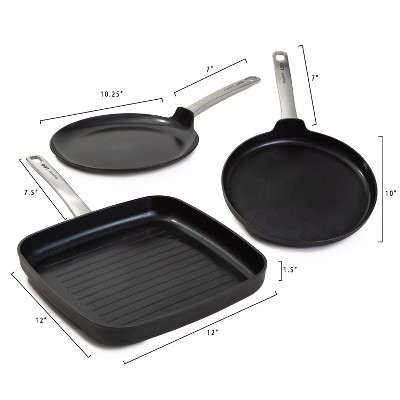 Graphite 10.25" Nonstick Ceramic Pancake Pan with Recycled Aluminum