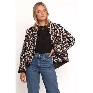 Petal and Pup Marcos Leopard Print Quilted Jacket - 1 of 4