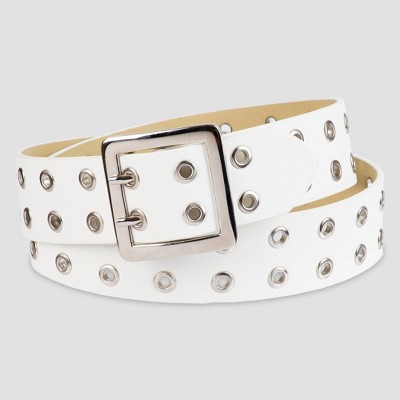 Women's Grommet Belt - Wild Fable™ White : Target