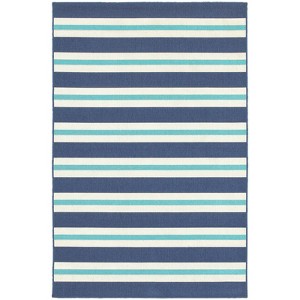Oriental Weavers Meridian 5701B Blue/ Ivory Indoor/Outdoor Area Rug - 1'10" x 2'10" - 1 of 4