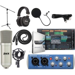 PreSonus AudioBox 96 USB 2×2 Recording Bundle – Interface, Condenser Mic, Headphones & DAW Software - 1 of 4