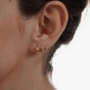 Gold Hoop Earrings Set for Women Trendy, 14K Gold Plated Lightweight Small Gold/Silver Hoop Earrings for Women Chunky Open - 2 of 4