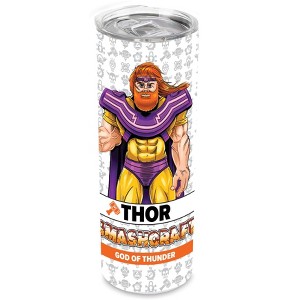 SMASHCRAFT 20 ounce Stainless Steel Double Walled Insulated Travel Tumbler Coffee Mug Cup, Thor Comic - 1 of 1