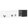 VidaXL Chicken Cage Anthracite 157.5 in.x35.8 in.x39.4 in. Galvanized Steel - 2 of 4