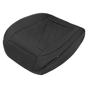 Unique Bargains Universal Breathable PU Leather Automotive Seat Pad Black 1 Pc - 1 of 3